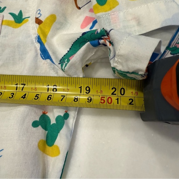 BODEN Boys Linen blend Short Sleeve Shirt size 13-14 years NWOT Multi Color - Picture 7 of 13